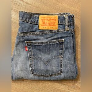 Men’s Levi's 514 Classic Straight Fit Jeans - Dark Blue - 34x32